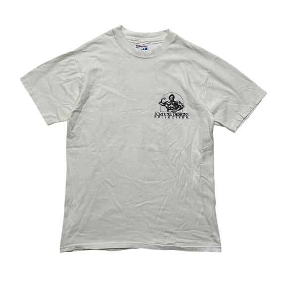 VTG 80s Hawaiian Strength White Graphic T-Shirt M - Picture 1 of 4